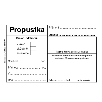 Propustka A7 (ET 077)