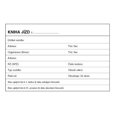 Kniha jízd A6 (ET 310)