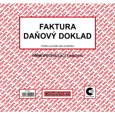 Faktura - daňový doklad 2/3 A4 (PT 200)