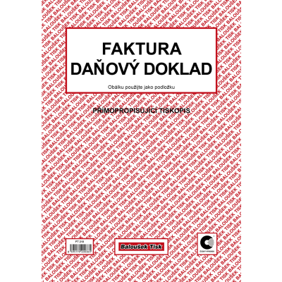 Faktura - daňový doklad A4 (PT 210)