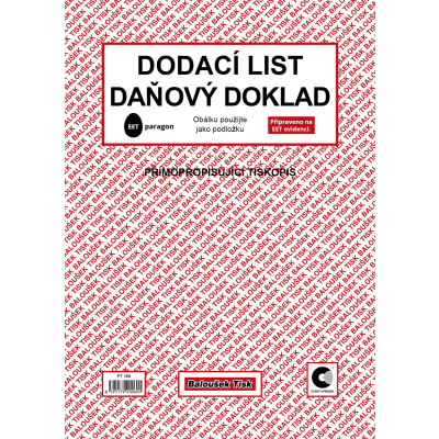 Dodací list - daňový doklad A4 (PT 150)