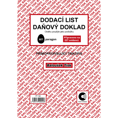 Dodací list - daňový doklad A5 (PT 140)