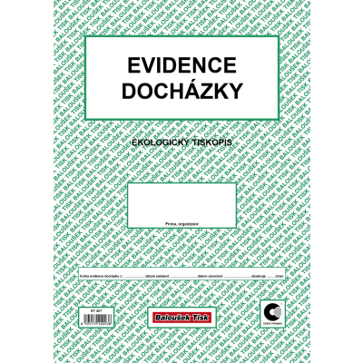 Evidence docházky A4 (ET 407)