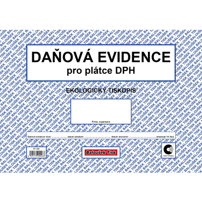 Daňová evidence pro plátce DPH A4 (ET 330)