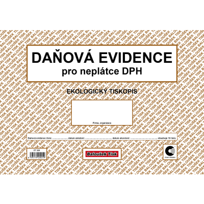 Daňová evidence pro neplátce DPH A4 (ET 328)