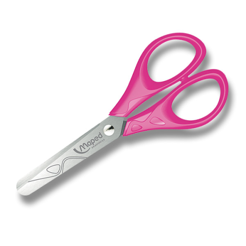 Nůžky Maped essentials 13 cm pro leváky růžové