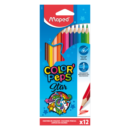 Pastelky Maped Color’Peps - 12 barev