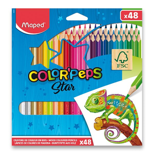 Pastelky Maped Color’Peps - 48 barev